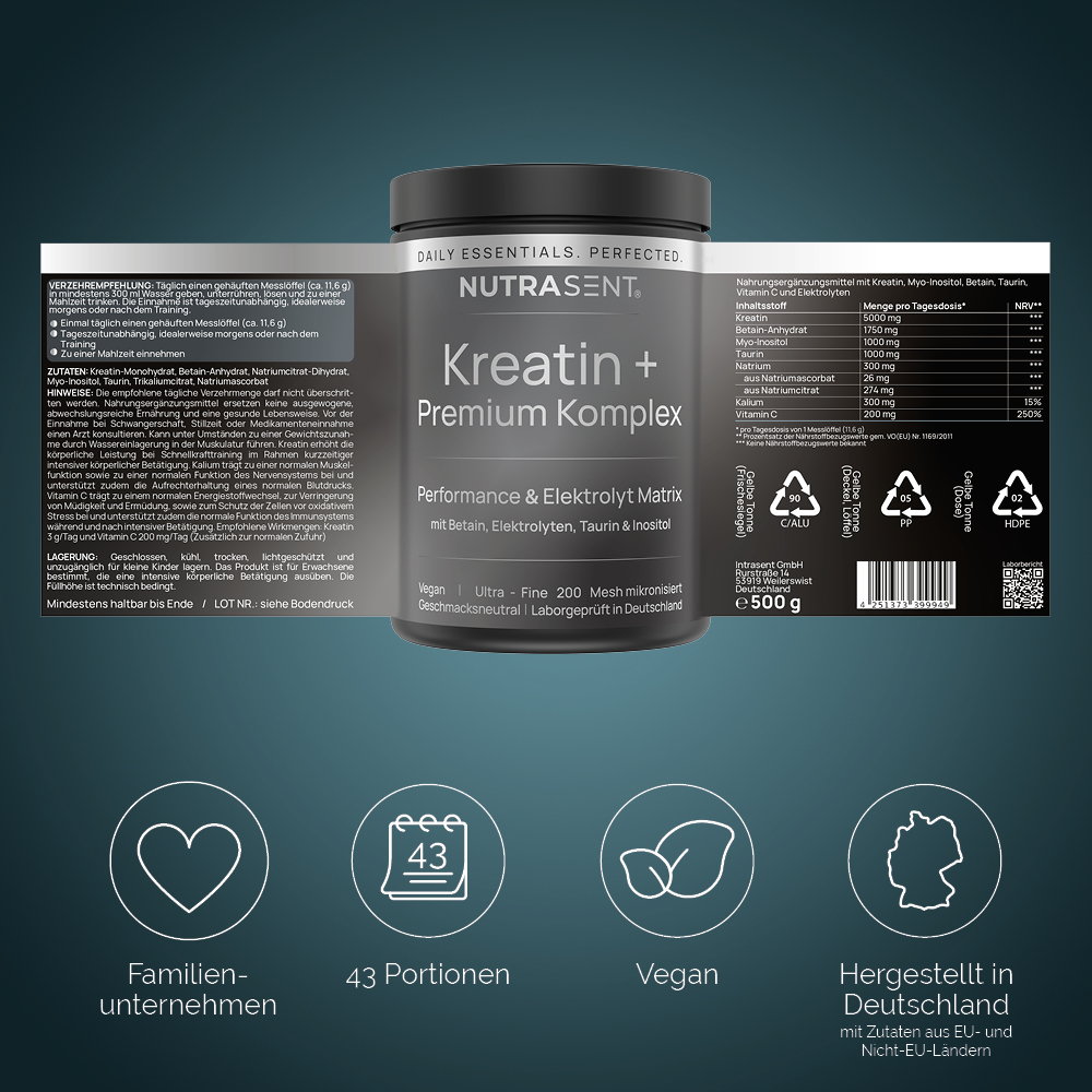 Kreatin + Premium Komplex