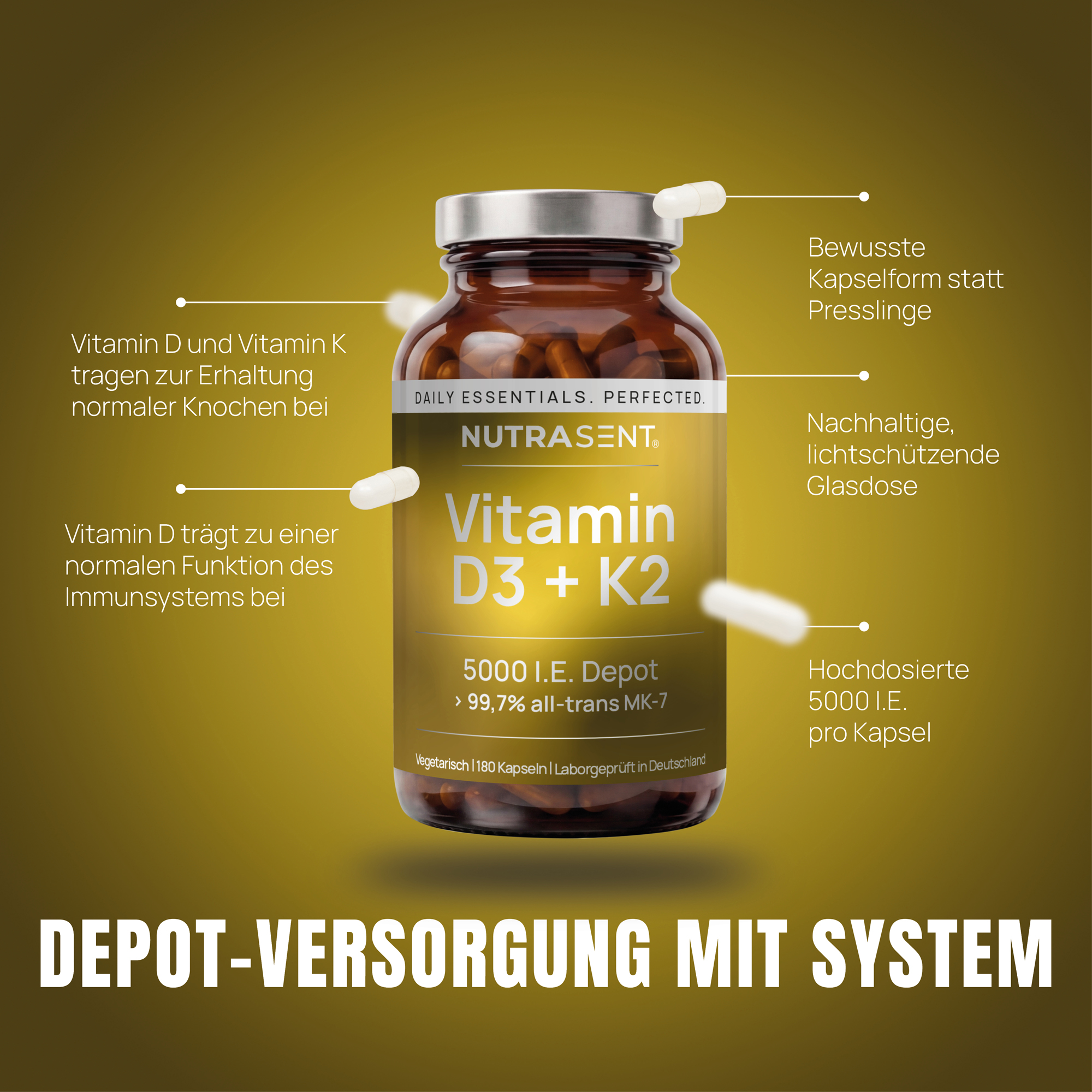 Vitamin D3 + K2