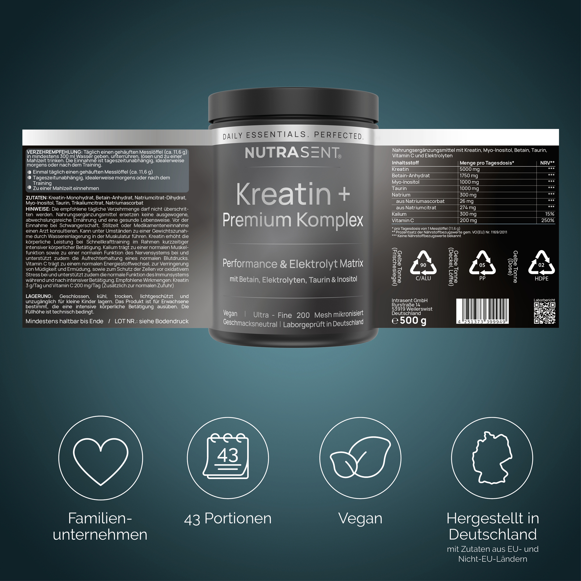 Kreatin + Premium Komplex